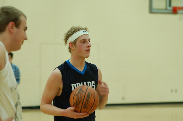 Senior Nathan Silver, member of three on three basketball team The Michelle Bachmans