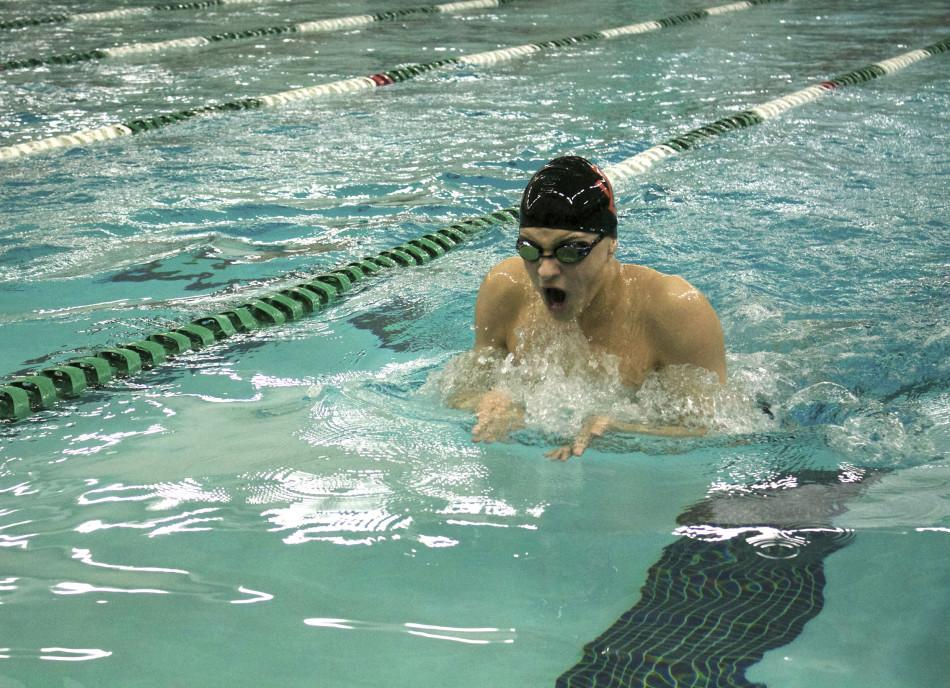 The boys swimming team competed at sections Feb. 22.