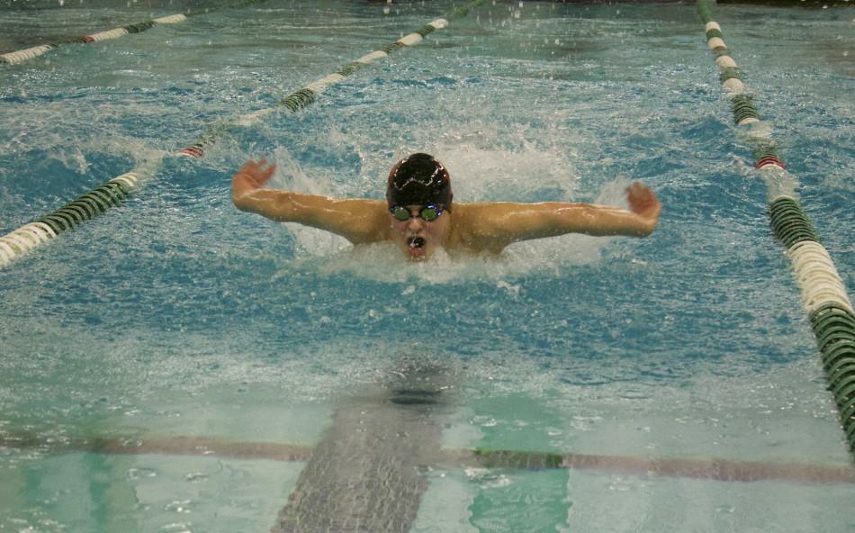 The boys swimming team competed at sections Feb. 22.