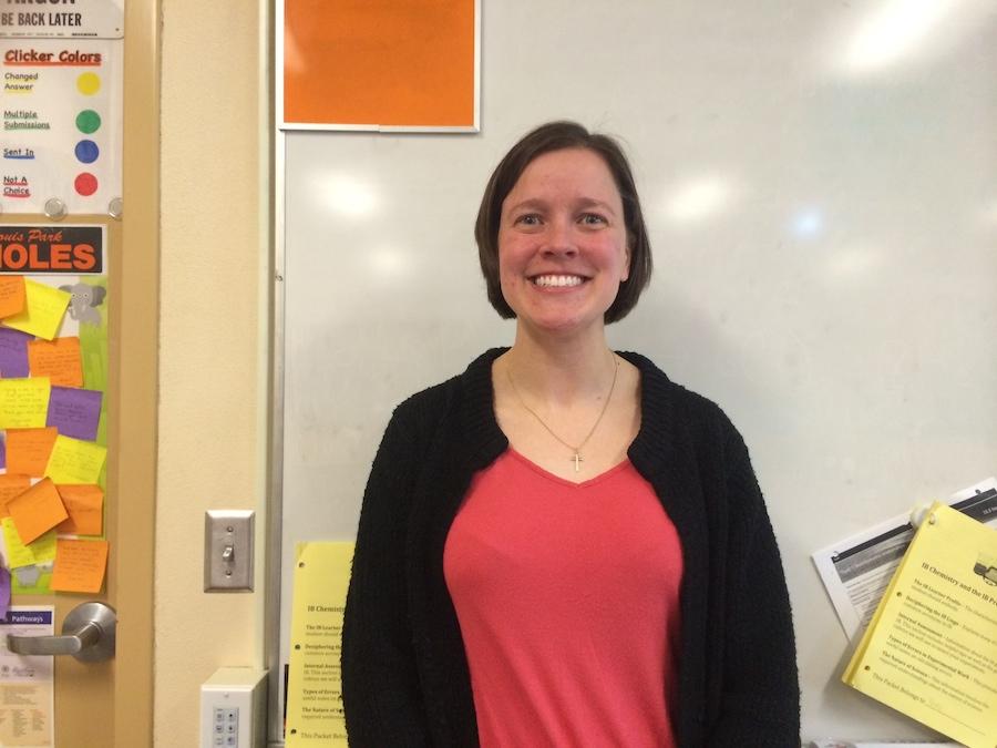 Science teacher Jenny Magdal is the new adviser of National Honor Society.