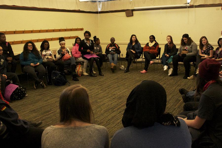 On Dec. 1, students from the High School ended the walk out to protest the Ferguson decision at the St. Louis Park Library. There, they voiced their opinions and concerns on racism in the community.