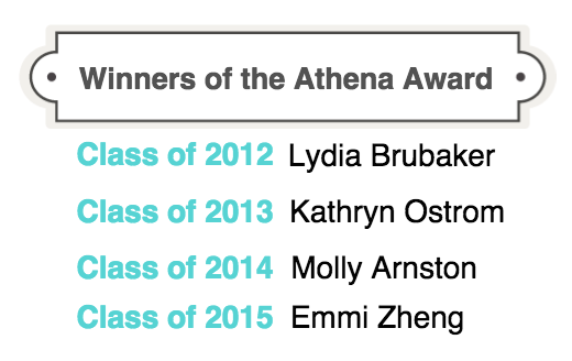 Athena Award Infographic