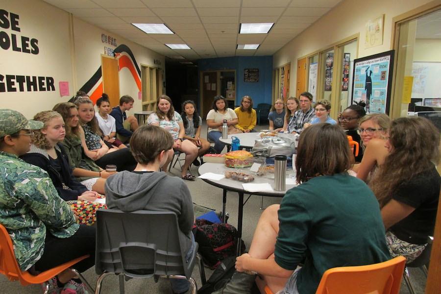 The SOAR club gathered Sept. 15 for their first meeting in the Learning Lab, and discussed topics they hope to deal with during the year, such as improving the groups diversity.