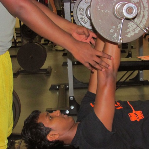 Senior Ravi Ouditnarine prepares during his offseason to become stronger and more fit.