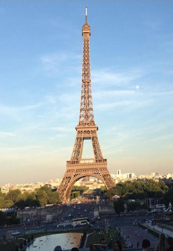 The students and teachers visited the Eiffel Tower during their stay in Paris, France. Along with seeing the tower in the daytime, they got to up at night during the light show when it was blinking.