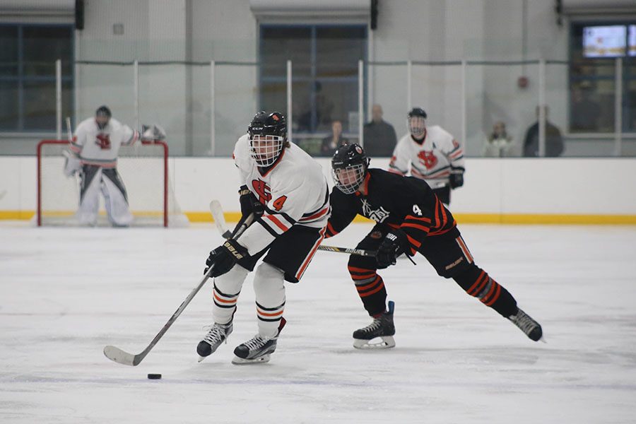Junior Jonny Sorenson was nominated for Player of the Week Jan. 9-14 in account of the boys varsity hockey game against Chaska Jan 10. Sorenson scored three goals and an assist during the game, resulting in a 4-2 win for Park. 