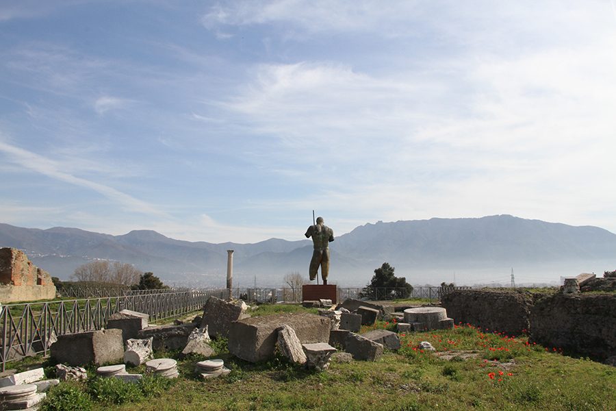 Pompeii, Italy. The group experienced a private tour guide of the ruins plus the surrounding Sorrento region. 