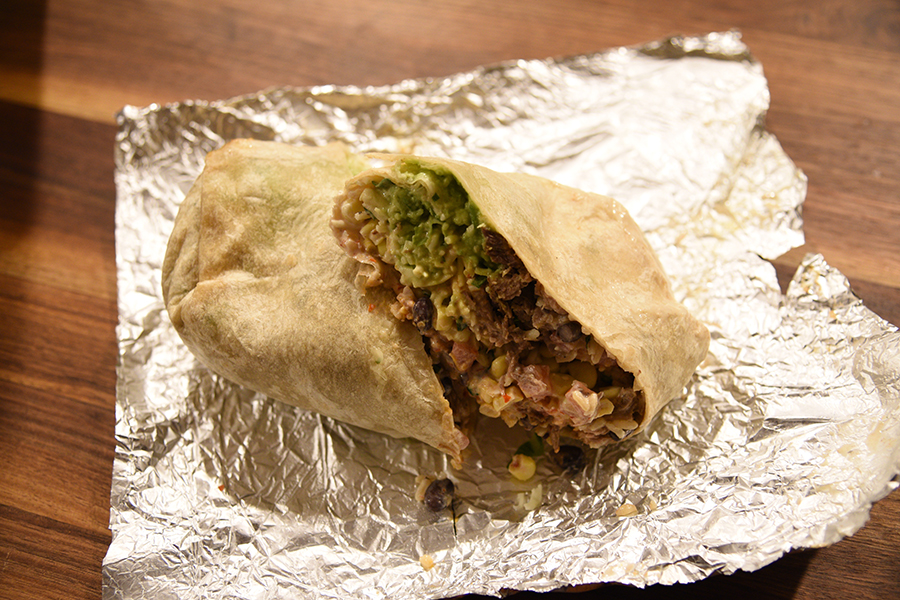 Chipotle offers a variety of options of meats, veggies, and other fillings for the burrito. All the ingredients are made in store, and fresh batches are made throughout the day. 