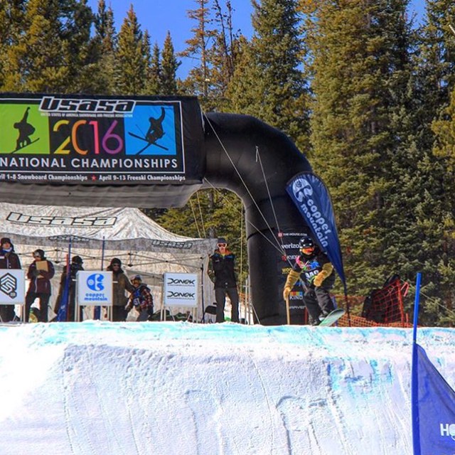 Snowboarder competes at the national level