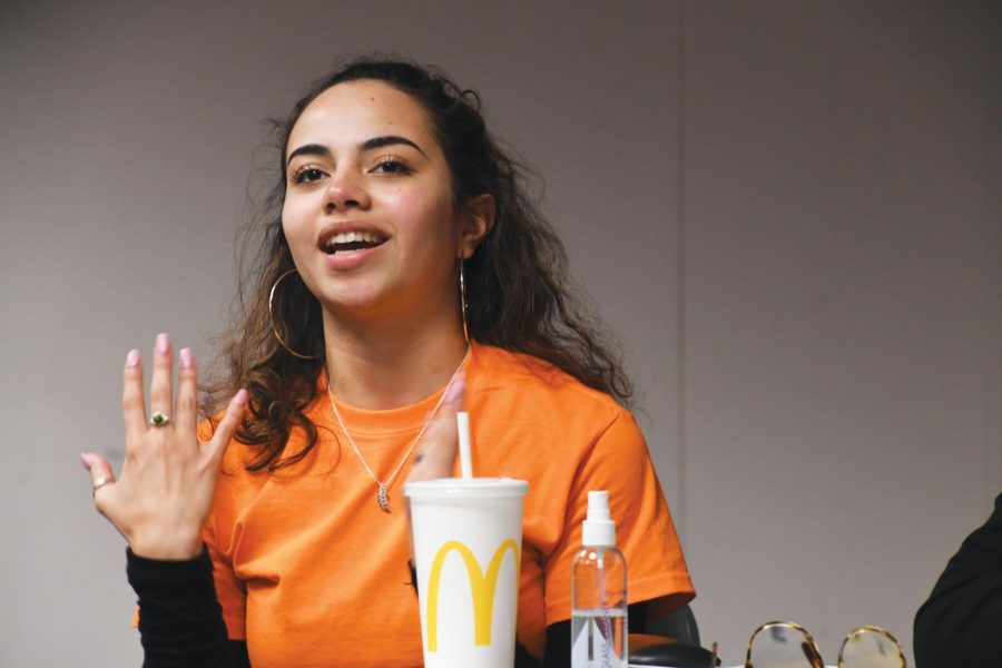 Senior Natalia Caraballo speaks about her experiences at Park at her second SOAR uncensored forum. “I felt really good. I felt like I shared everything that I needed to in order to get my message and experience across to people,” Natalia Caraballo said.
 