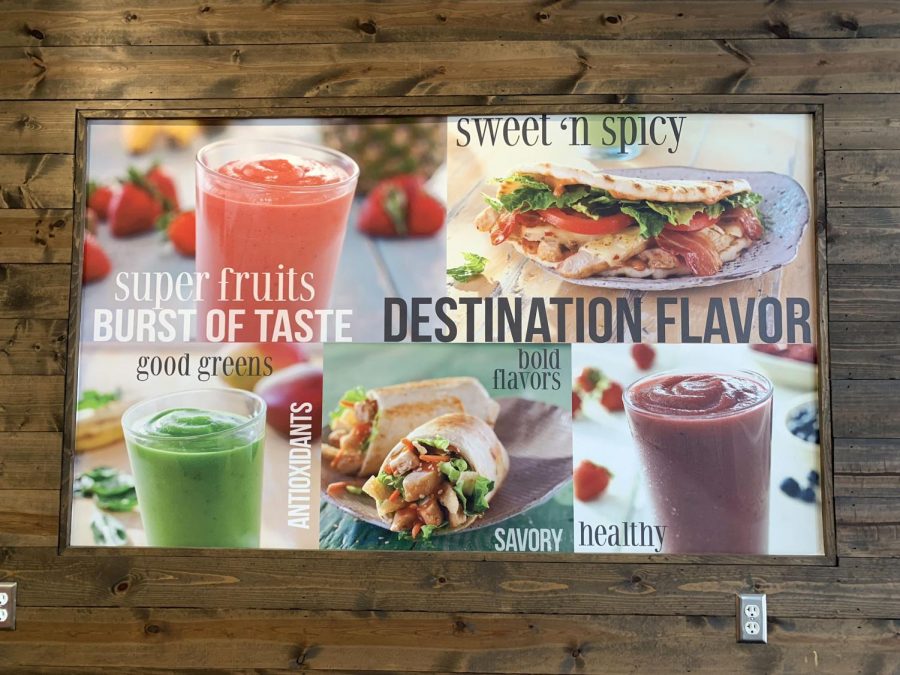 Tropical Smoothie Cafe is located in Knowlwood and offers different types of smoothies and food options.