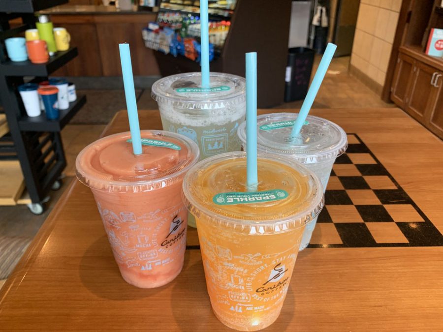 Caribou released its line of BOUsted drinks for the spring period. They include the Sparkling Water BOUst, Craft Soda BOust, and the Fruit Juice BOUst which comes still, sparkling or blended. All drinks include caffein extracted from coffee as well as Guarana and Ginseng which are natural caffeine supplements.