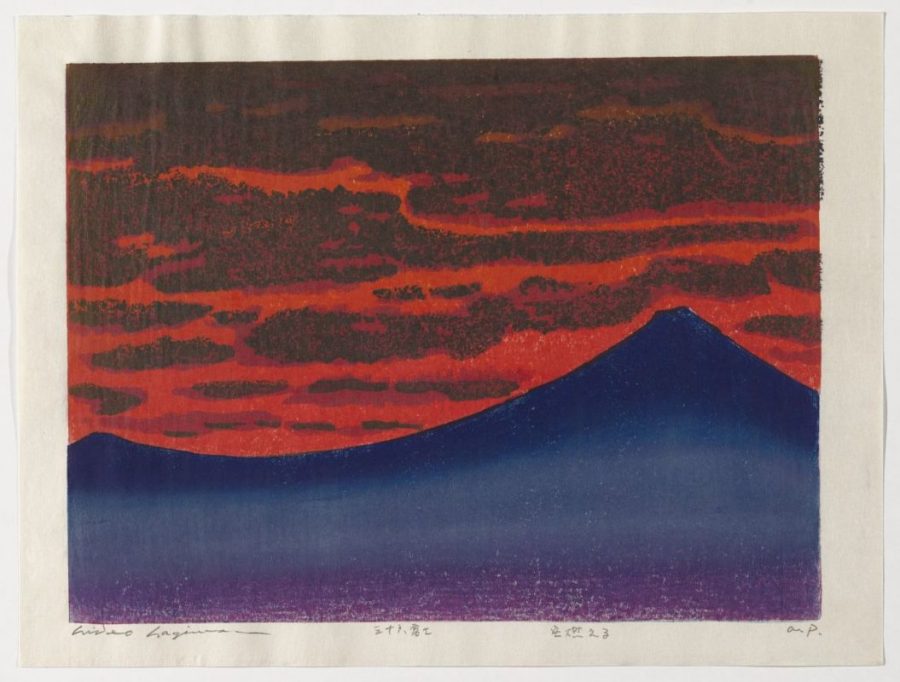 Fair+use+from+Minneapolis+Institute+of+Art.+This+is+a+woodblock+print+using+ink+and+color+called+The+Sky+is+Aflame+by+Hagiwara+Hideo.