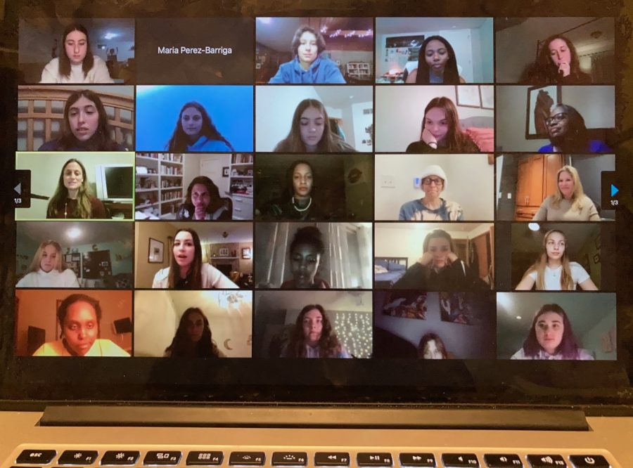 Multiple Girls United chapters meet on Zoom together March 7 to hold a panel with guests who came in to talk with students about their jobs. There were a total of seven panelists, ranging from a radio host to a surgeon.