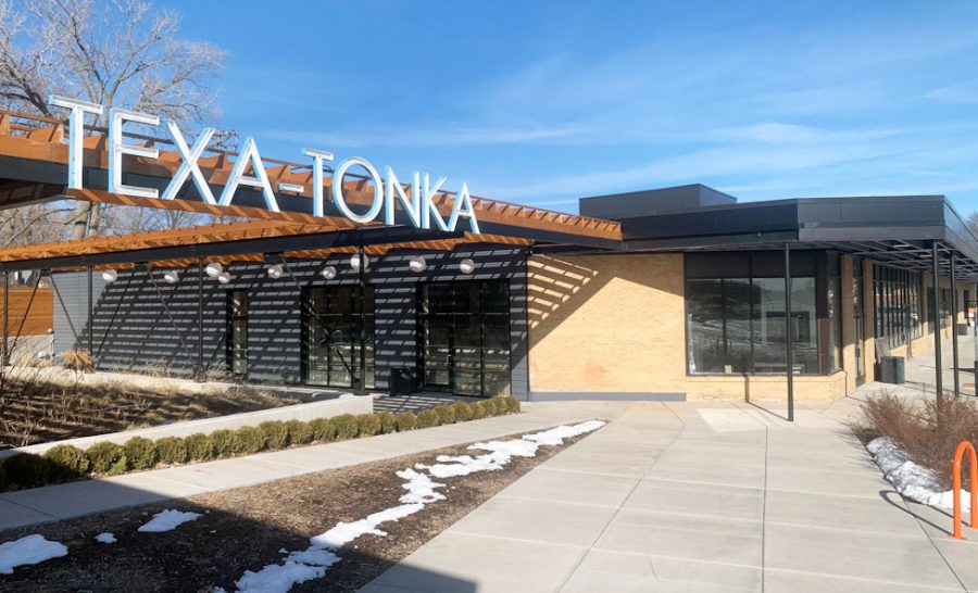 Shops and restaurants in the Texa-Tonka neighborhood March 18. Britos Burrito opened March 31, and Angel Food Bakery is expected to open late June.