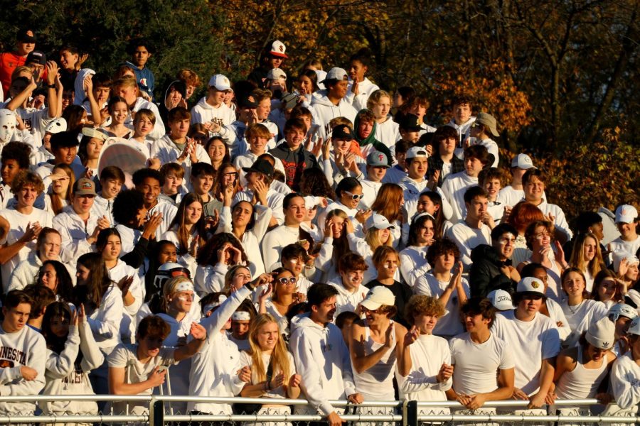 Park students support the varsity football team by following the dress code. Throughout the season, fans participated in various other dress codes including blackout, jerseys and Park Pride.