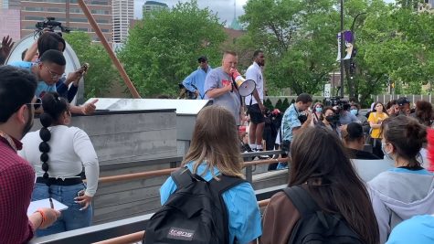 Students walk out in protest of gun violence
