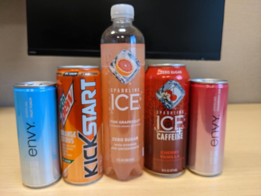 Five drinks available in the cafeteria store. All these are available for purchase during your designated lunch.