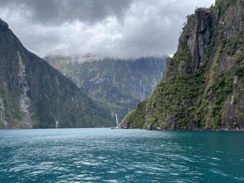 View from a boat in Milford Sound, New Zealand. Going from the Midwest to New Zealand is now possible to travel in just one flight.