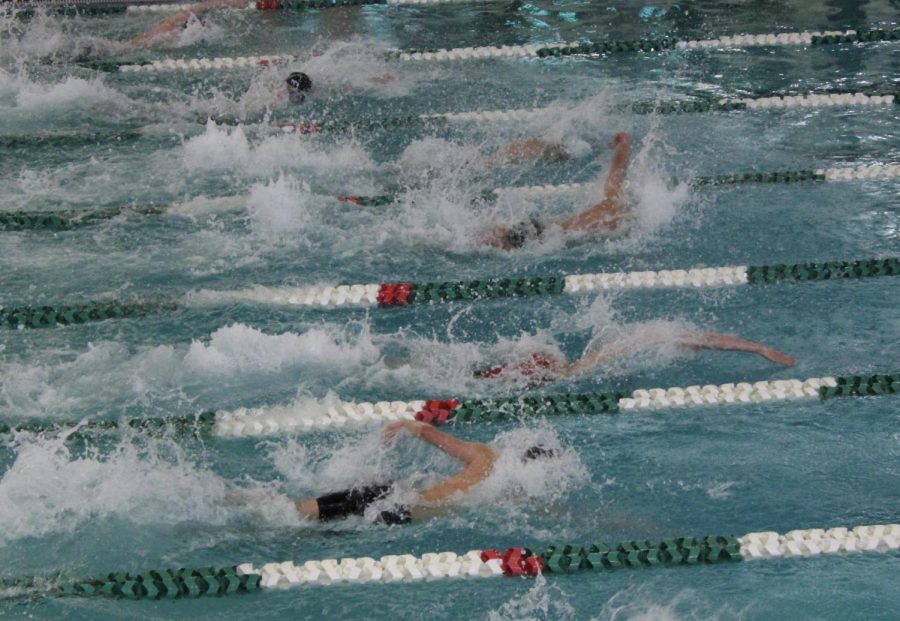 Sophomore+Henry+Berg+swims+into+sixth+place+among+eight+other+swimmers+Saturday%2C+Feb.+25.+Parks+state+meet+will+take+place+March+2%E2%80%934.
