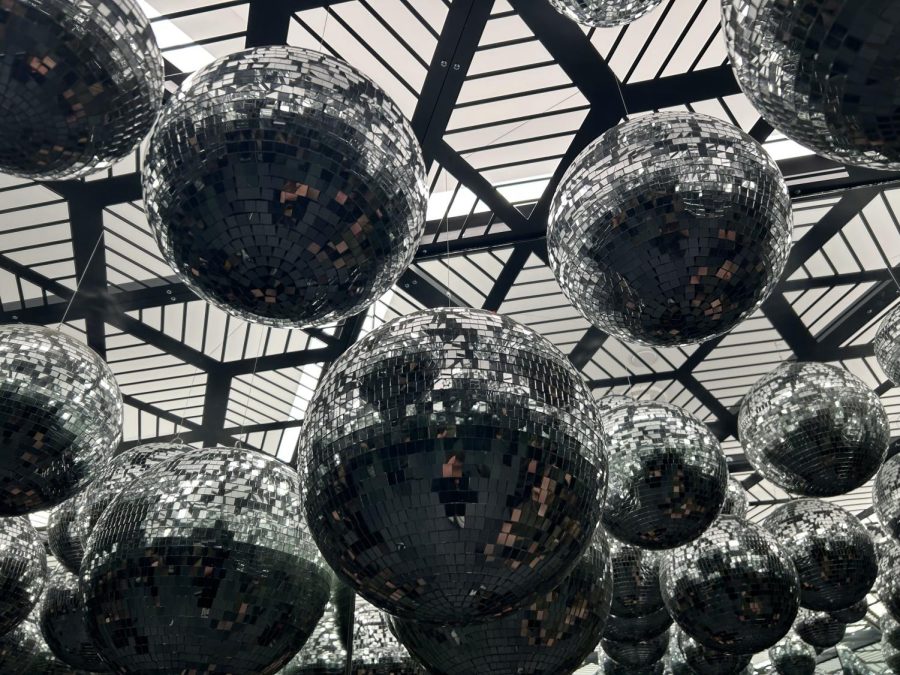 A roomful of disco balls in an exhibit at the Museum of Illusions at Mall of America. A great room to take photos with friends.