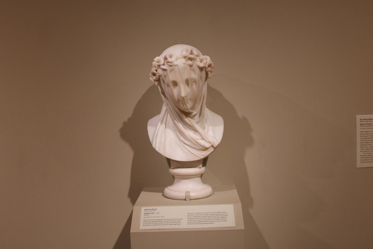 “The Veiled Lady,” sculpted by Raffaelo Monti in 1860. The sculpture gives the illusion that the stone appears transparent like a veil.