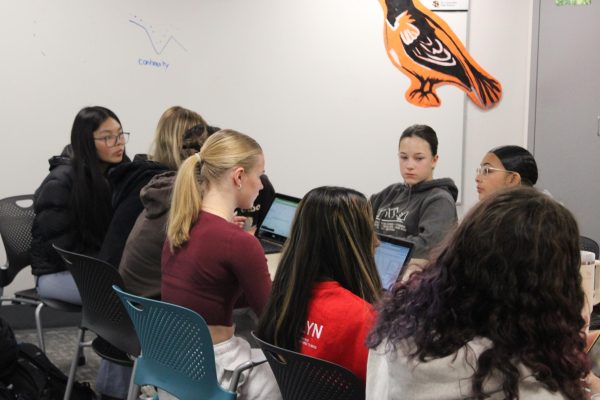 Student council meets in social studies teacher Emily Rennhak’s room Nov. 28. Student council looks to improve this year after stuggling in past years.