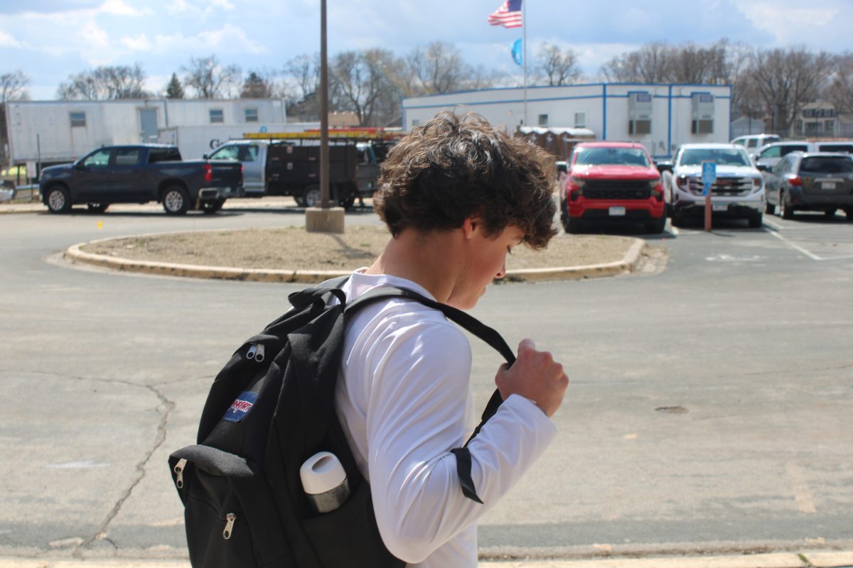 Senior Sam Fuller leaves school early April 9. Many seniors develop seniorities and leave school early as the year comes to an end.