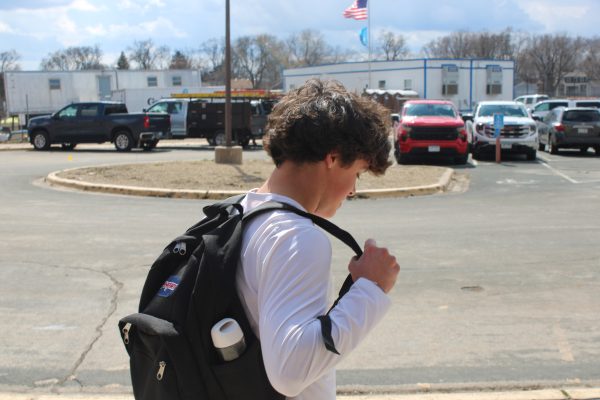 Senior Sam Fuller leaves school early Apr. 9.. Many seniors develop seniorities and leave school early as the year comes to an end.