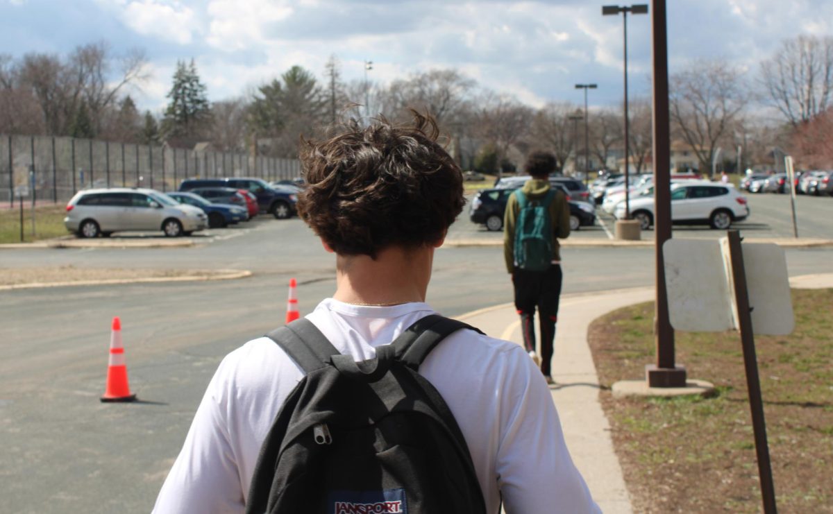 Senior Sam Fuller leave school early Apr. 4/9. Many seniors develop seniorites and leave school early as their year comes to an end.  
