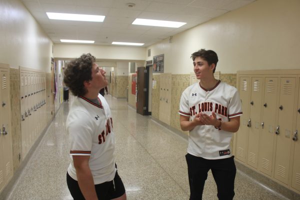 Baseball players Alex Hokenson and Griffin Krone discuss their upcoming game May 28. Their next game is May 30.