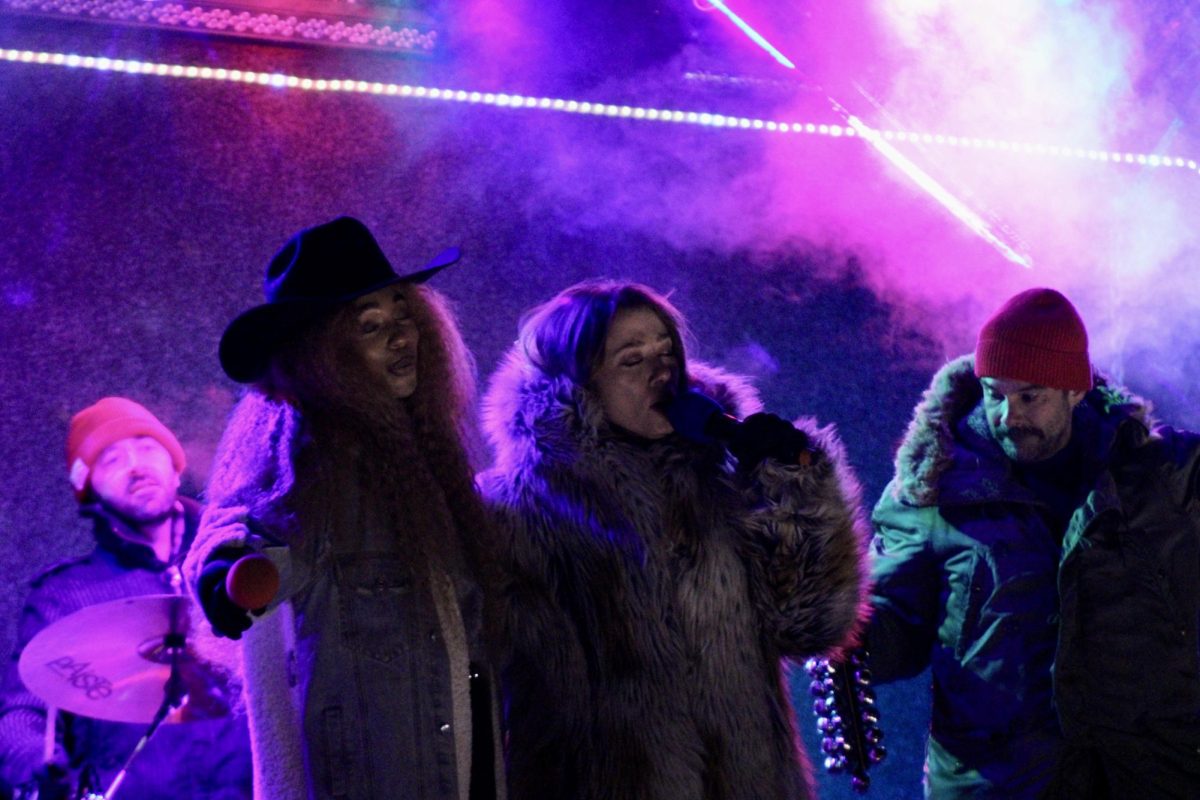 The Canadian Pacific Holiday Train stopped in Park on Thursday Dec. 12. It featured live music from James Barker Band and Clerel, plus different kinds of lights decorating the side of the train cars.