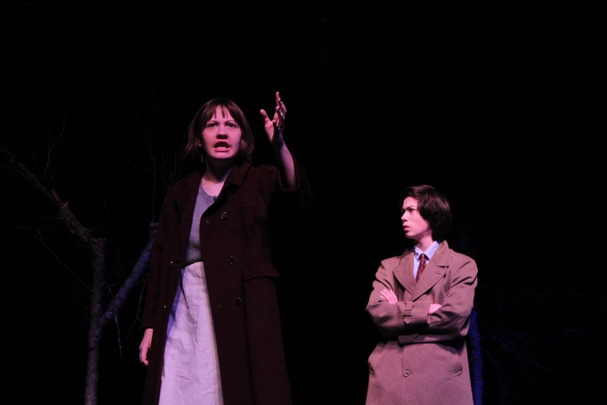 Senior Noa Butler and freshman Cello Pascual perform a dramatic scene Jan. 14. Park competed against other schools’ one-act plays on Jan. 21.