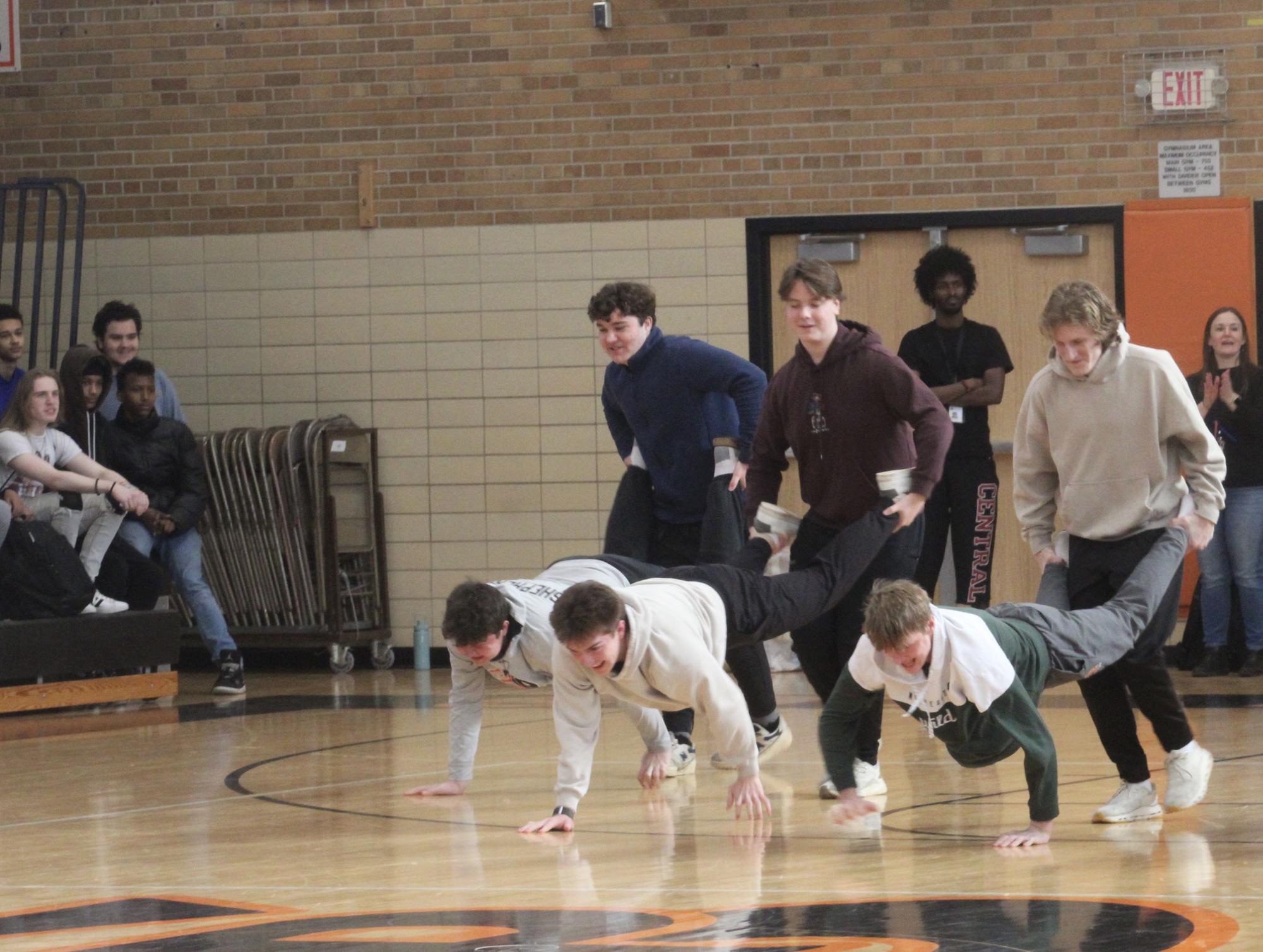 Even without a winter dance, the student council still had the winter pep fest. The pep fest included new activities, all designed to increase community pride.