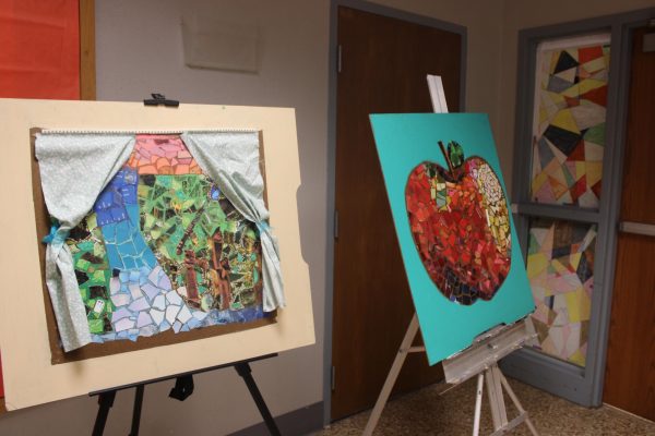 Mosaic's made by Park students in art classes. Students express their intelligence through a variety of mediums, including art, activities, and coursework